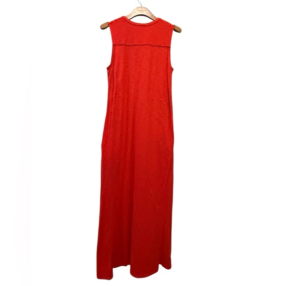 Chico’s Red Sleeveless V-Neck Maxi Dress - Picture 4 of 6